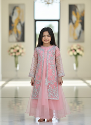 Elegant Kids Gown in Organza – Festive & Party Wear for Girls 4