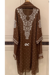 Mul Chanderi Chikankari Suit Set 49