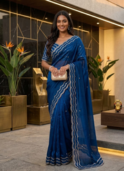 Pure Fandy Satin Silk Saree | Designer Saree Collection Online Australia 3