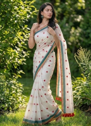 Love Buti Embroidery Mul Cotton Saree 4