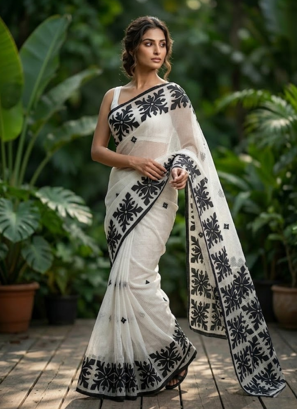 Kota Applique Saree