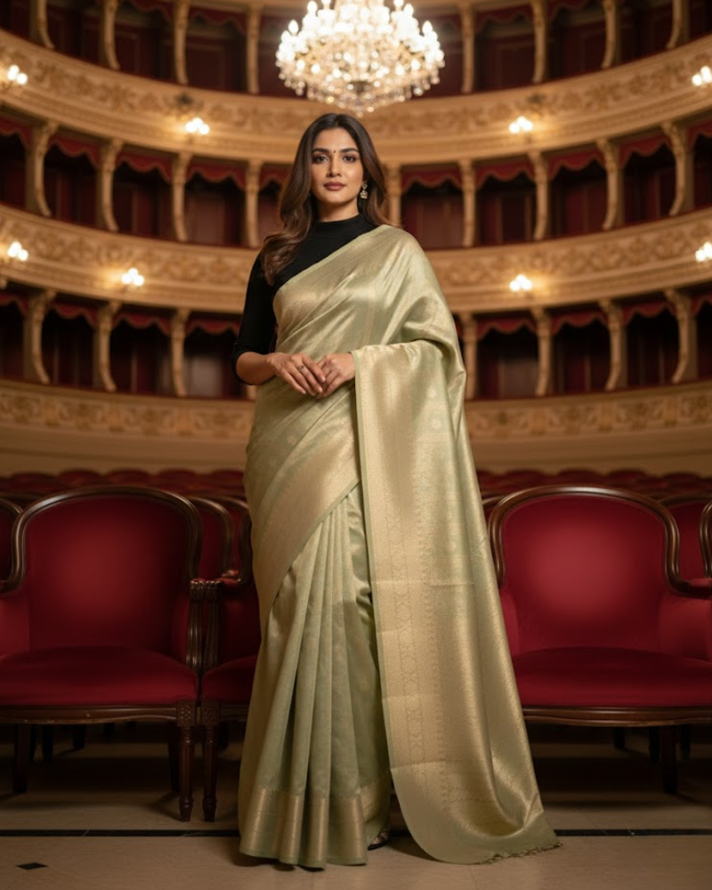 Banarasi Tissue Saree – Handwoven Elegance Tradition
