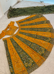 Roman Satin Silk Lehenga 2