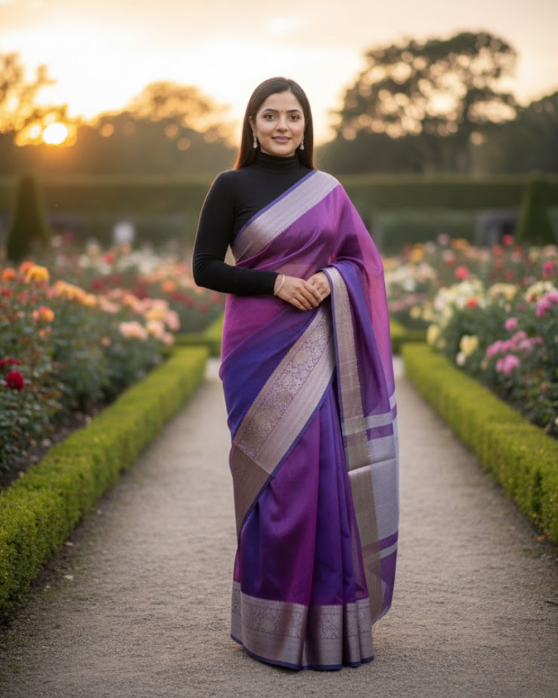 Tissue Banarasi Saree – Elegant Handwoven Tradition