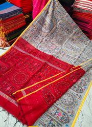 Madhubani Print Saree with Blouse Piece 2