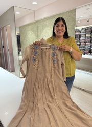 Pure Mul Chanderi Kurta Pant Dupatta Set 3