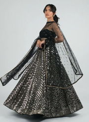 Georgette Lehenga Choli with Sequin &amp; Zari Work 2