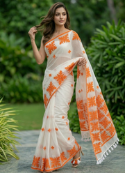Kota Applique Saree – No Blouse Piece 3