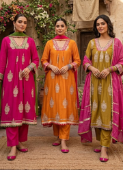 Benaras Mul Chanderi Kurta Set | Luxury Indian Traditional Fashion Australia 2