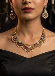 Varjika Dual Tone Necklace Set 3