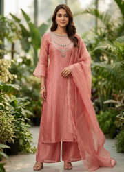 Salsa Tissue Kurta Pant Dupatta Set 4