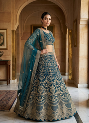 Butterfly Net Lehenga Choli with Sequin Embroidery 1
