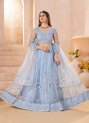 Butterfly Net Bridal Lehenga Choli with Sequins & Codding Embroidery + Dupatta 4