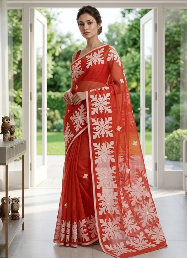 Kota Applique Saree