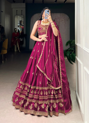 Rangoli Silk Lehenga Choli with Sequin Embroidery 4