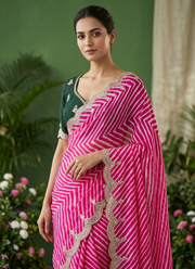 Special Shwan Lariya Saree – Cyc Georgette with Goota Foil & Coding Work 7