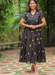 Premium Mull Cotton Anarkali Gown with Heart Embroidery Elegance 5