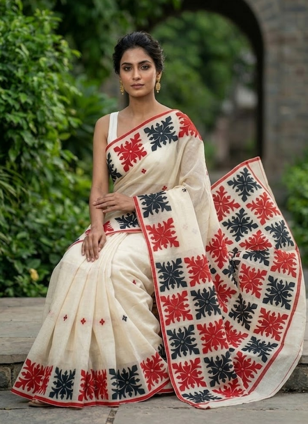 Kota Applique Saree