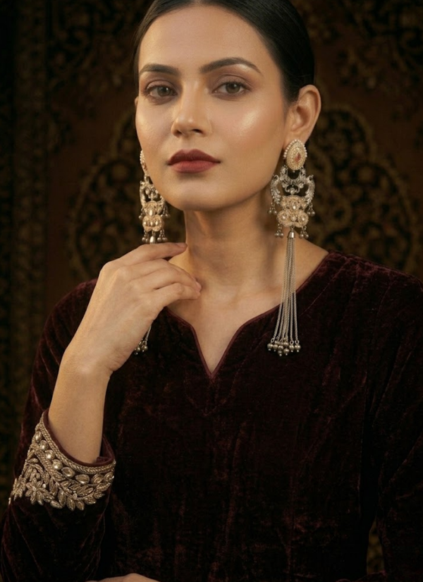 Nura Rubyred Earrings