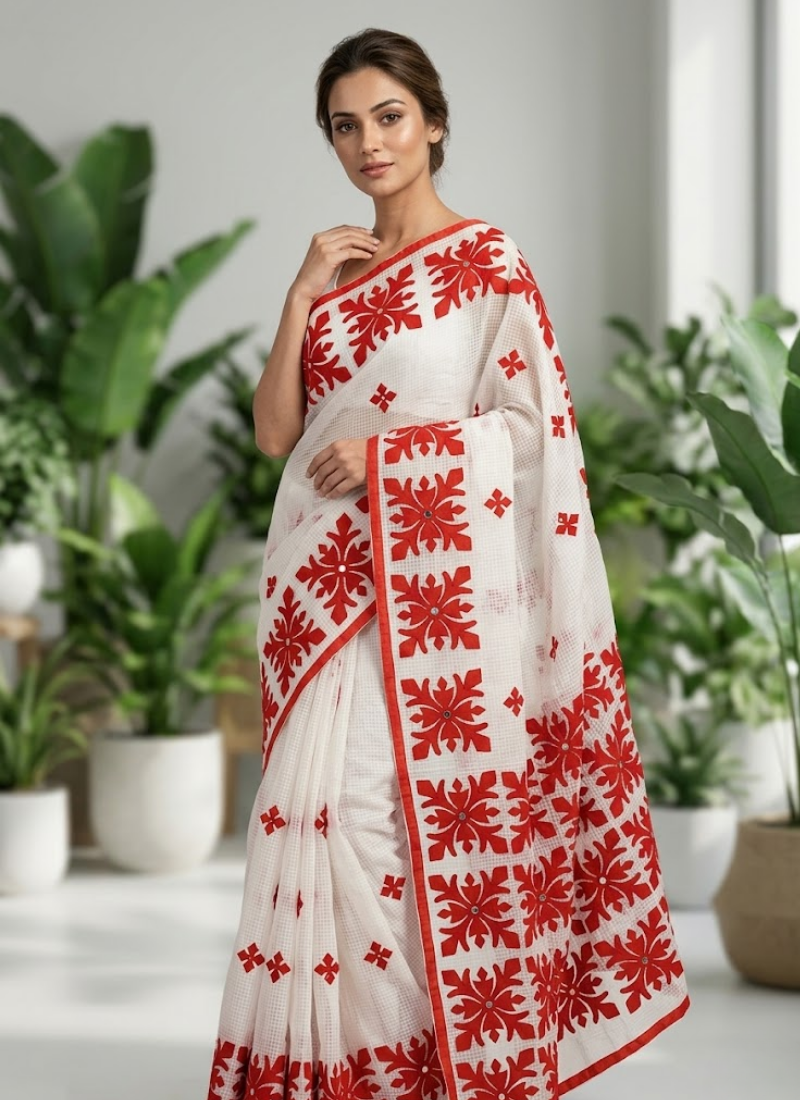 Kota Applique Saree - View 5