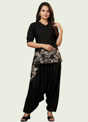 Black Co-Ord Set with Embroidery 5