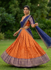 South‑Style Kanjivaram Silk Lehenga 4