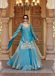 Fendy Kurti Lehenga Set with Embroidered Dupatta 2