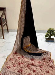 Pure Vegetable Dye Chiffon Saree – With Blouse Piece, Indian Wedding & Party Wear Australia 3