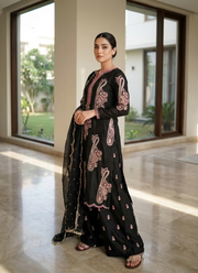 Heavy Chinon Palazzo Suit with Sequins Embroidery + Dupatta 6