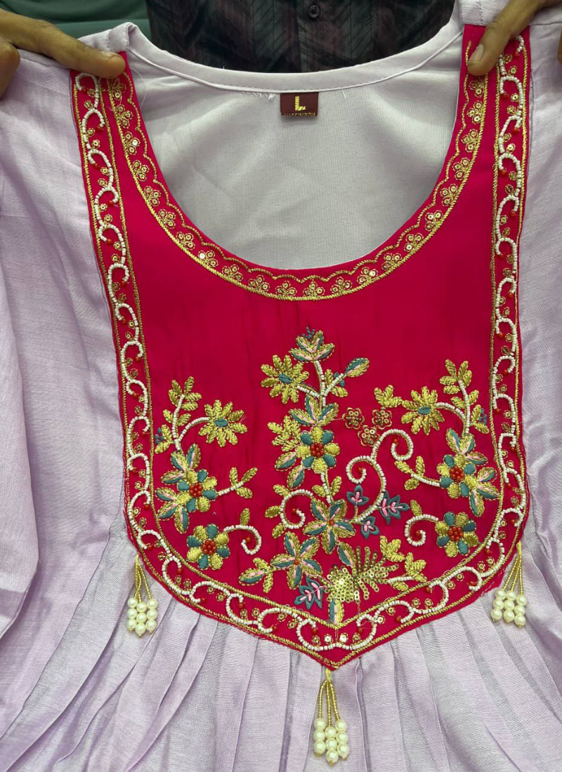 Premium Kurti Palazzo Set with Handwork & Latkans