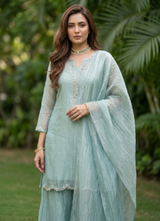 Salsa Tissue Kurta Palazzo Set 6