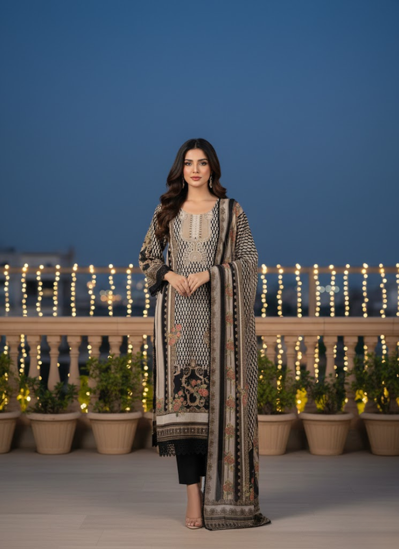Georgette Salwar Suit – Elegant Straight Cut
