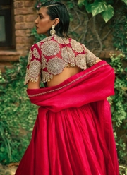 Roman Silk Lehenga Choli with Sequin Dupatta 5