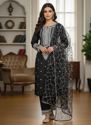 Black Pakistani Salwar Suit – Cotton Pajama 3