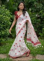 Love Buti Embroidery Mul Cotton Saree 5