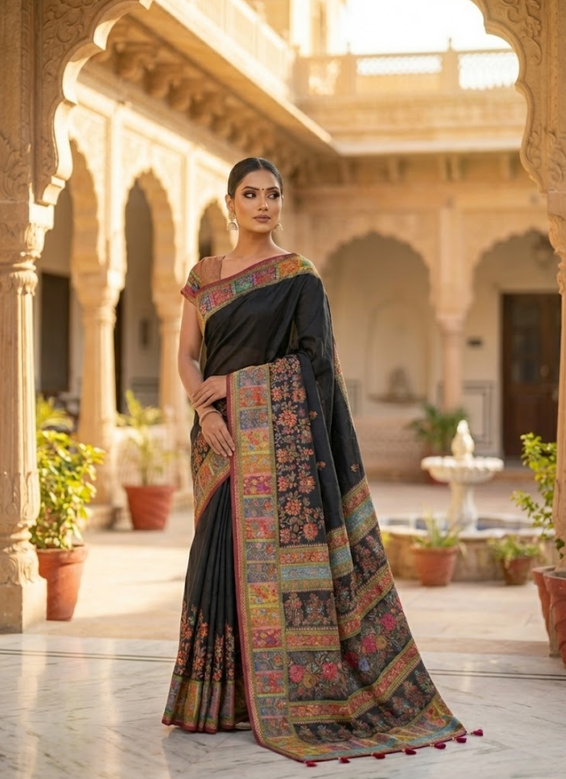 Pure Kani Silk Saree – Silk Mark Certified