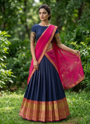 South‑Style Kanci Cotton Silk Lehenga 5