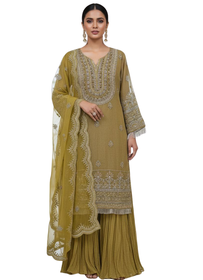 Pakistani Salwar Suit – Vibrant Yellow Elegance