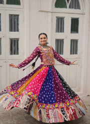 Georgette Lehenga Set – Vintage & Gamthi Embroidery 5