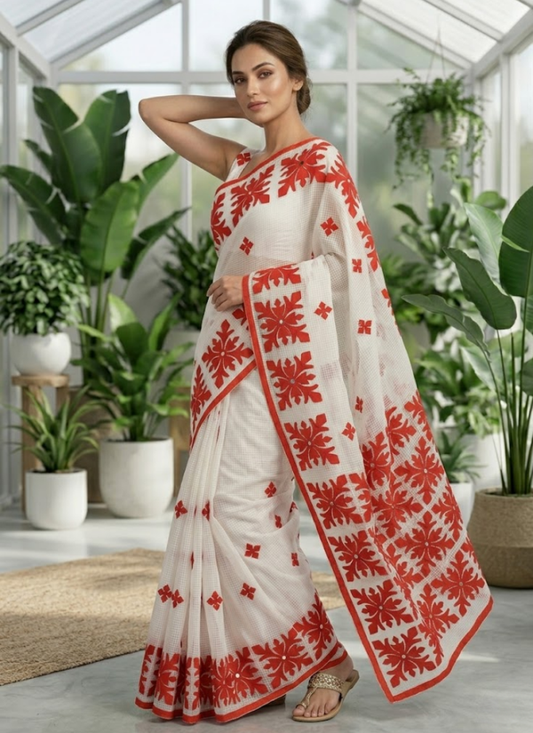 Kota Applique Saree