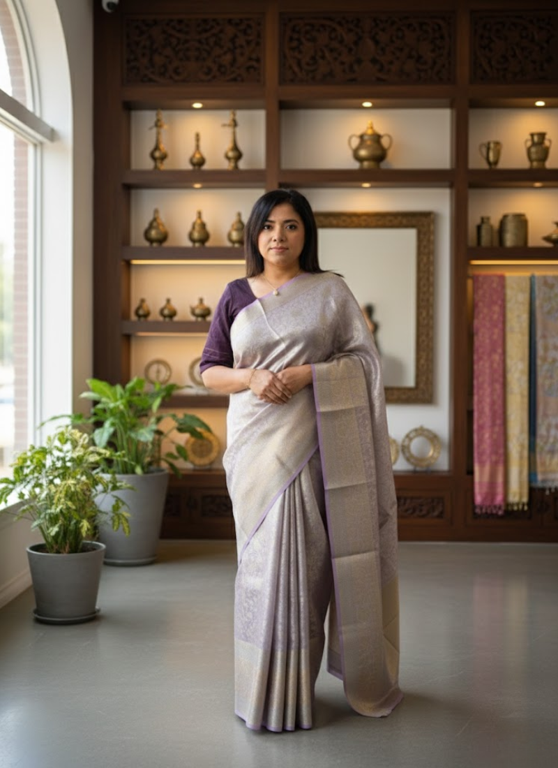 Banarasi Tissue Saree – Elegant Handwoven Tradition