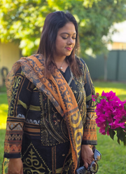 Black Organza Salwar Suit with Satin Inner 4