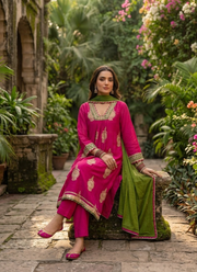 Benaras Mul Chanderi Kurta Set 7