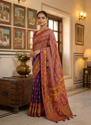 Pure Kani Silk Saree with Silk Mark Certified 4
