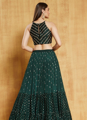 Georgette Lehenga Set – Zari & Sequence Embroidery 5