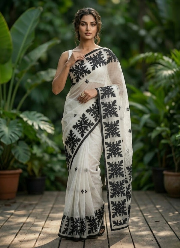 Kota Applique Saree