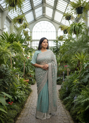 Handmade Gotapatti Saree – Stitched Blouse & Petticoat 6