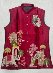 Premium Indian Men’s Koti Set | Malai Satin Ethnic Fashion Online Australia 7