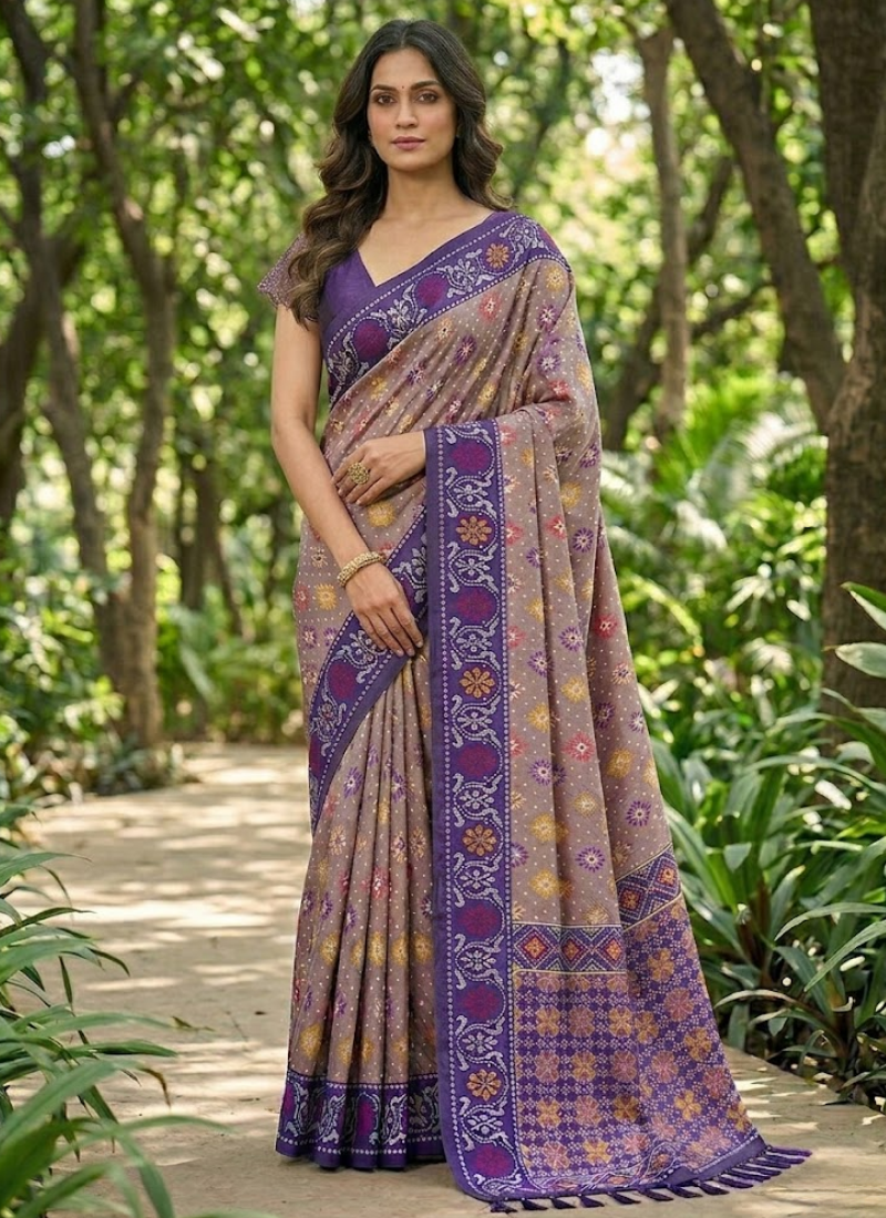 Karishma Patola Silk Saree – Premium Soft Silk with Zari Weaving & Meena Kari Border