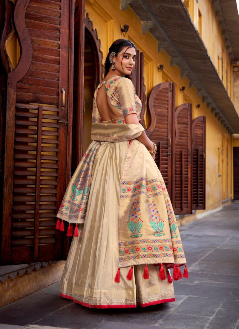 Shimmer Paithani Zari Lehenga Choli Set
